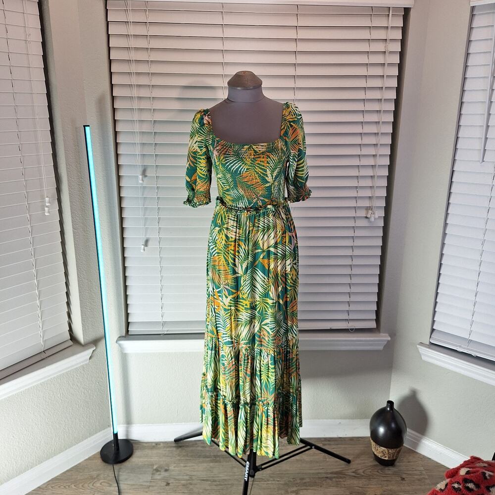 Betsey Johnson Size S Whimsical Maxi Dress Floral Print - Picture 4 of 12